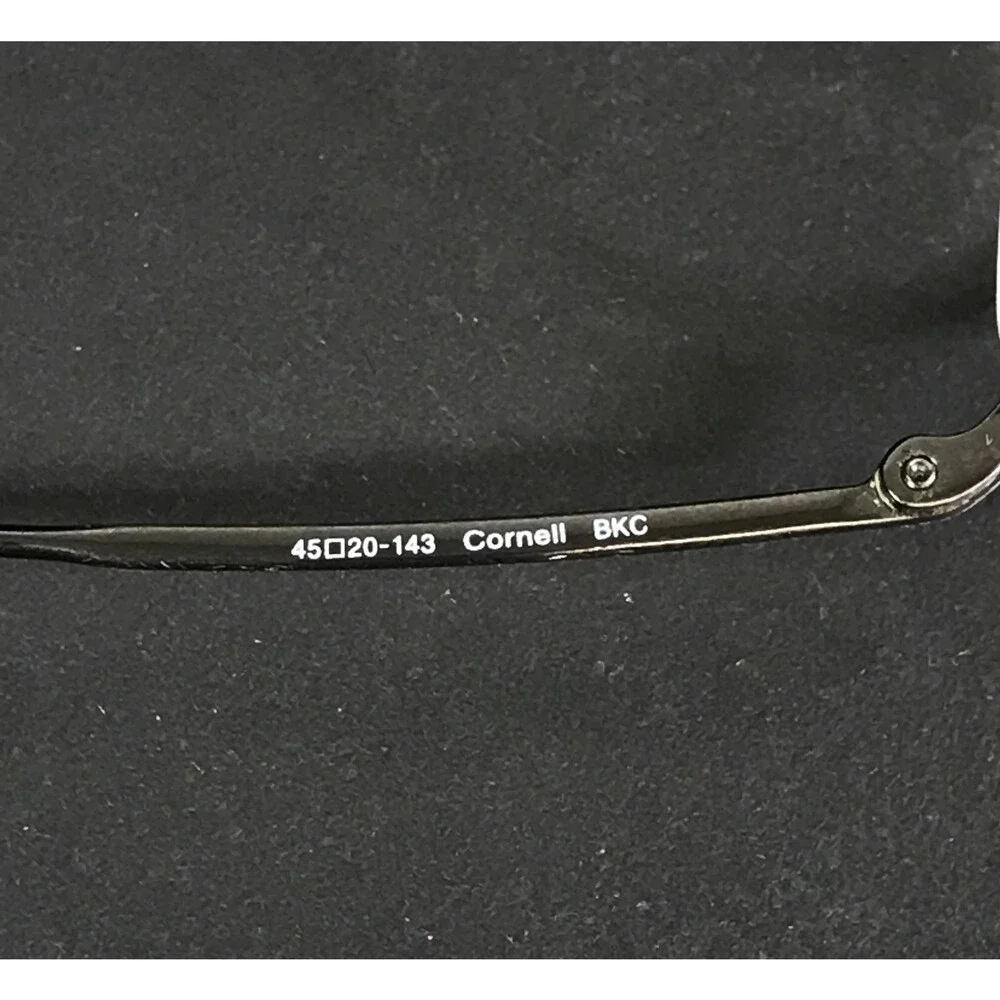 Vintage Oliver Peoples Eyeglasses Frames Cornell BKC Black Chrome 45-20-143